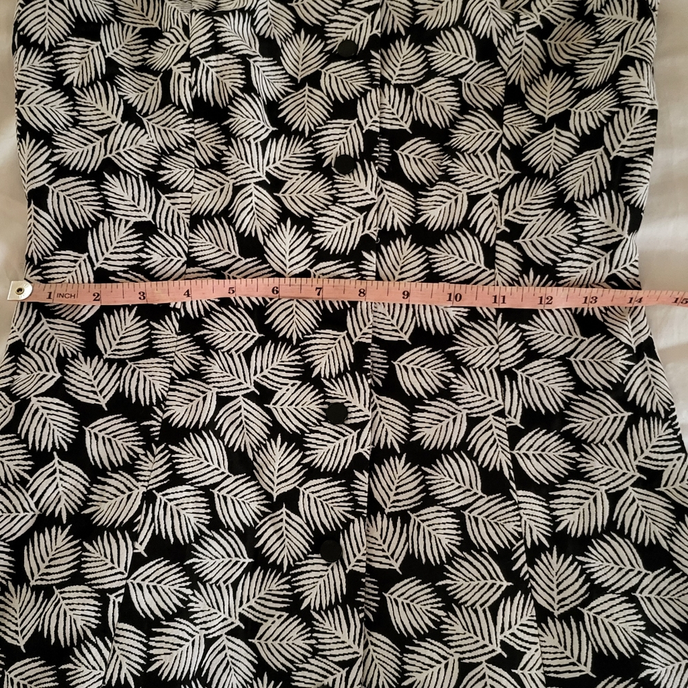Michael kors A-line printed dress black and white size 2 - Picture 4 of 10